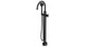 Emerson One Handle Floor Mount Gooseneck Bath Trim with Hand Shower and Classic Cross Handle in Oil Rubbed Bronze