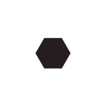 4" Hexagon Original Ceramic Tile in Burnt Umber