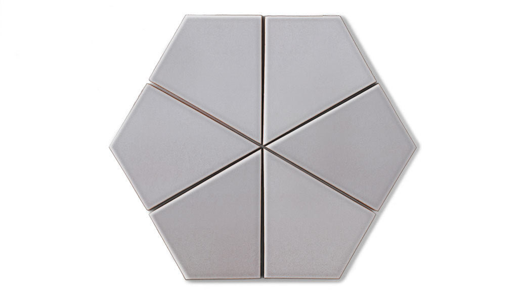 Hexite Original Ceramic Tile in Dust Storm Gloss