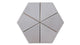 Hexite Original Ceramic Tile in Dust Storm Gloss