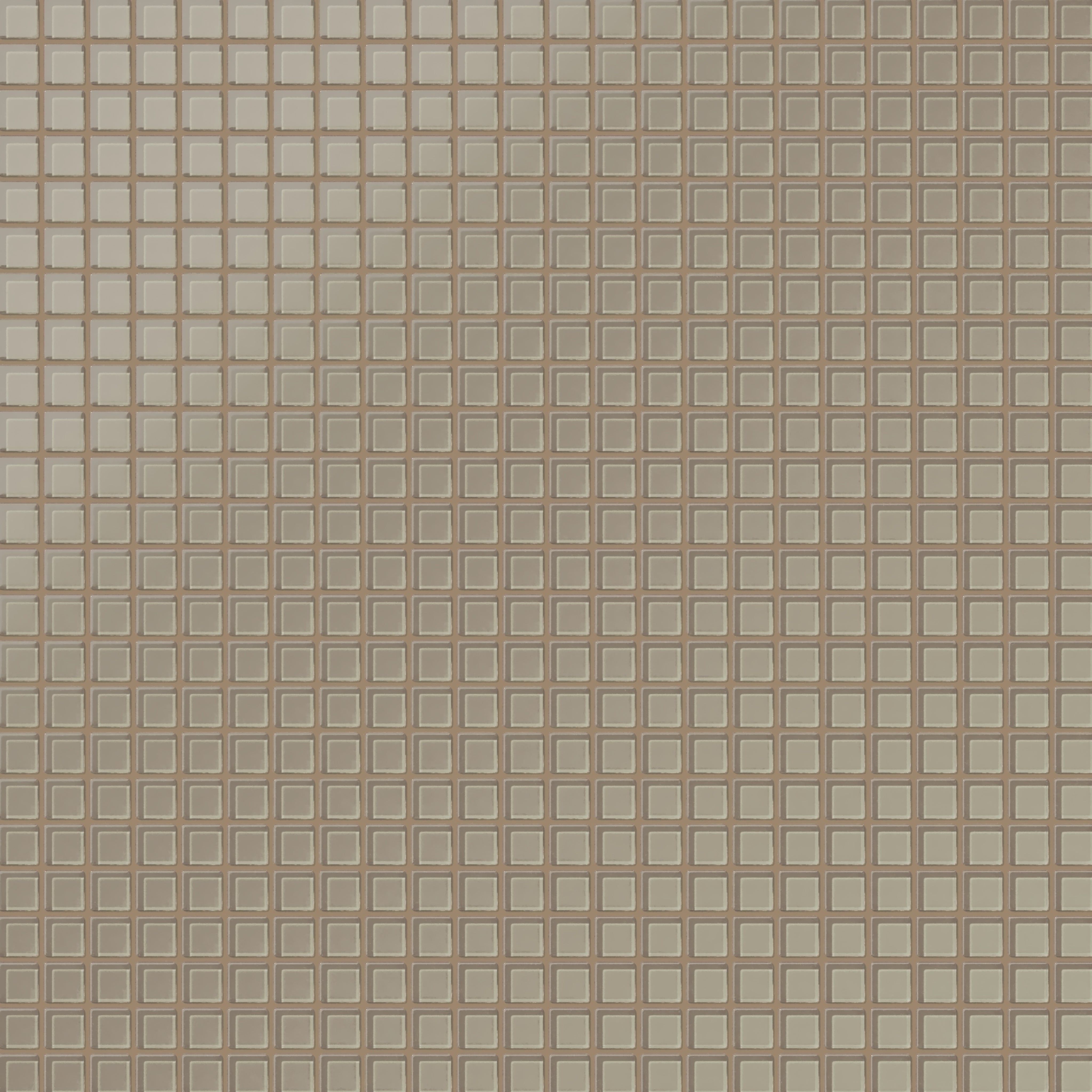 1x1 Straight Set Sheeted Glass Mosaic Tile in Quail Matte