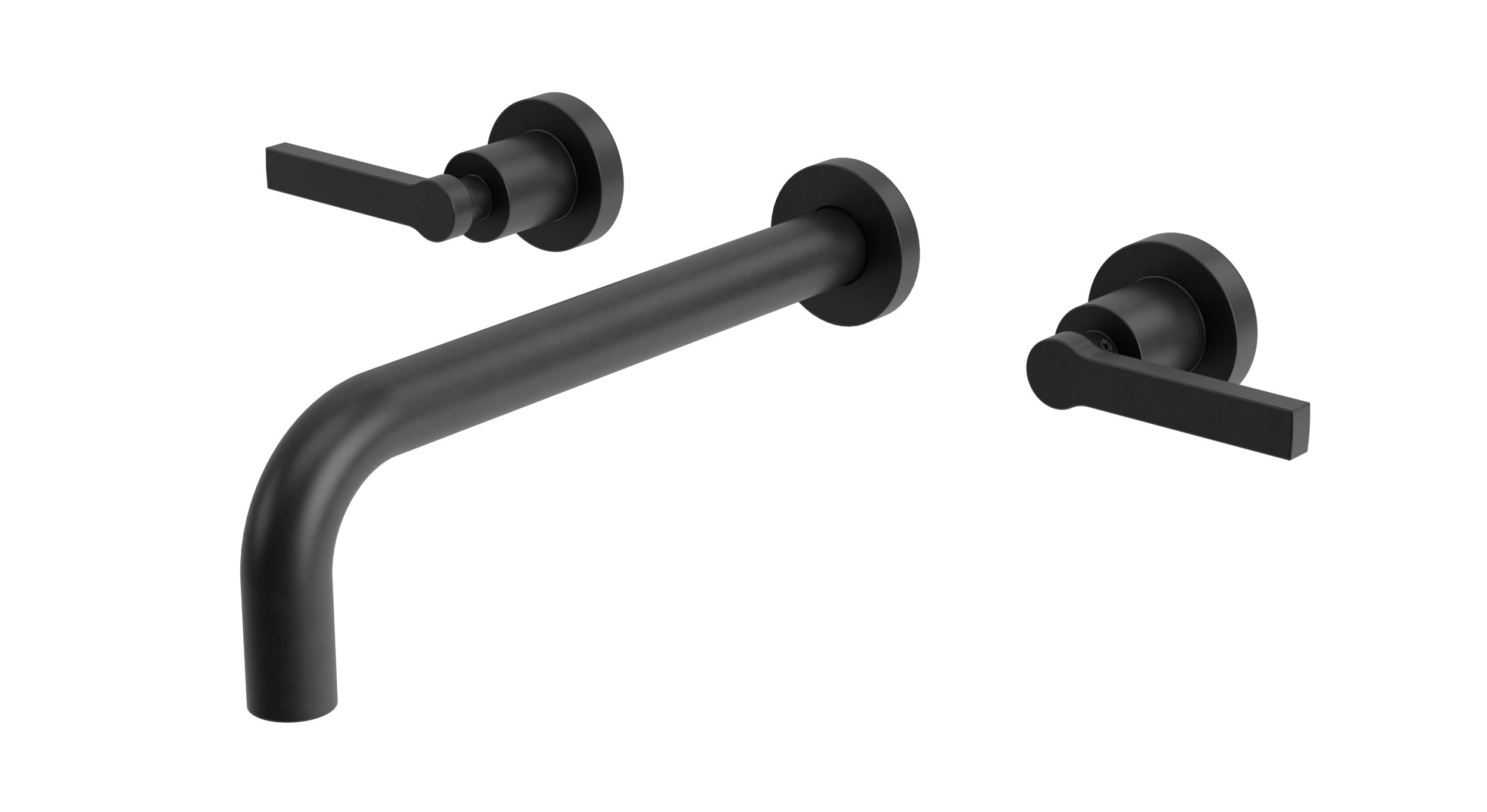 Flatiron Two Handle Wall Mount 10" Lavatory Faucet with Linear Lever Handles in Oil Rubbed Bronze