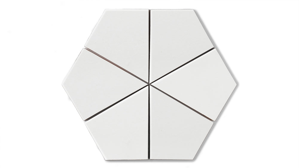 Hexite Original Ceramic Tile in Frost Matte