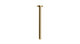 Contour & Foundry 12" Straight Shower Arm with Flange in Polished Brass