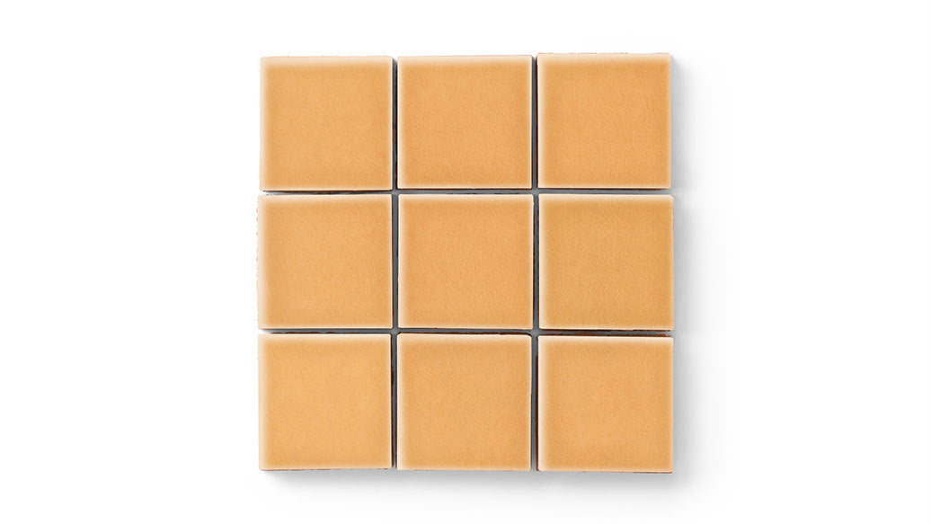 3x3 Straight Set Sheeted Original Ceramic Mosaic Tile in Koi Gloss