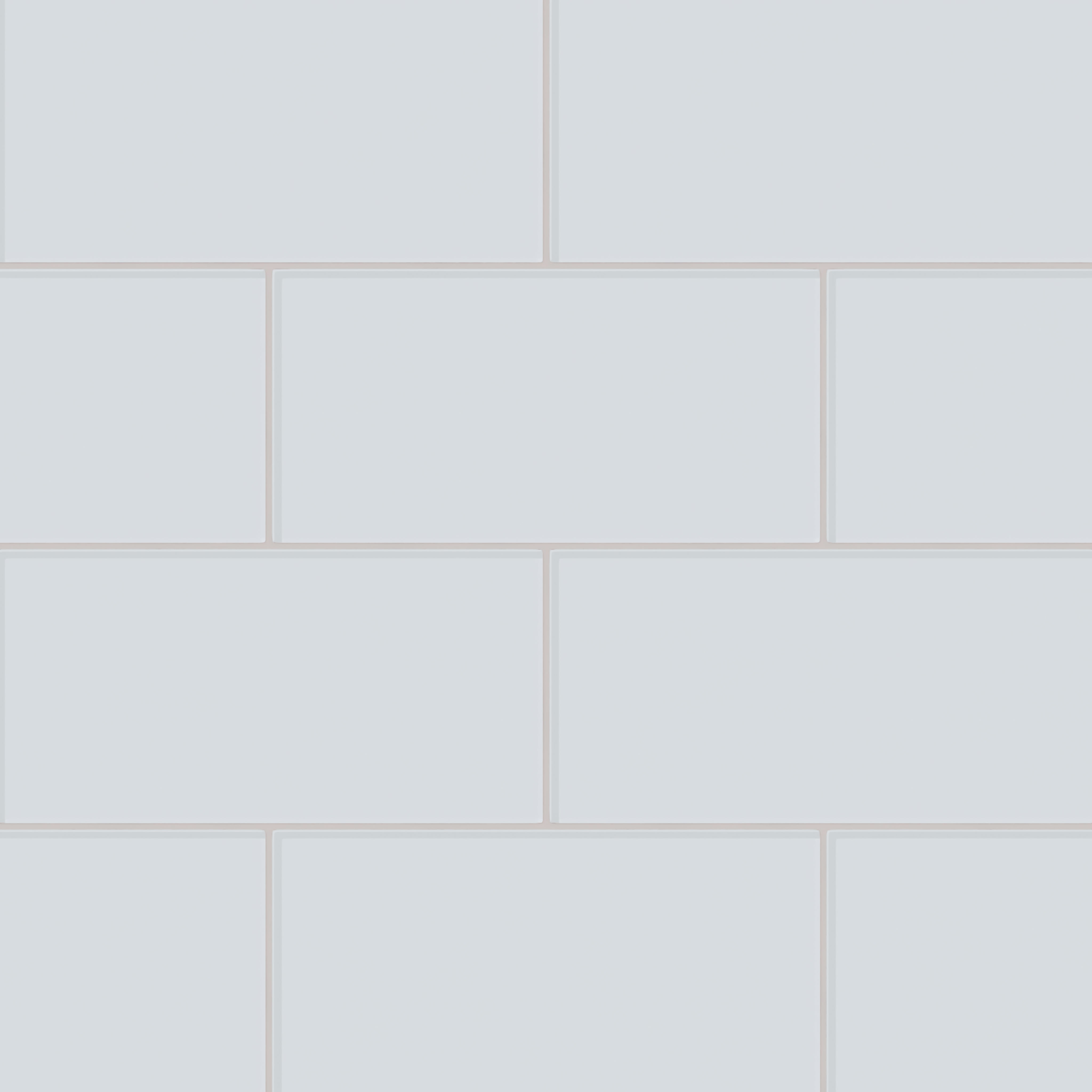 6x12 Glass Tile in Snowy Owl Gloss