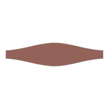 Wave Original Ceramic Tile in Mauve Matte