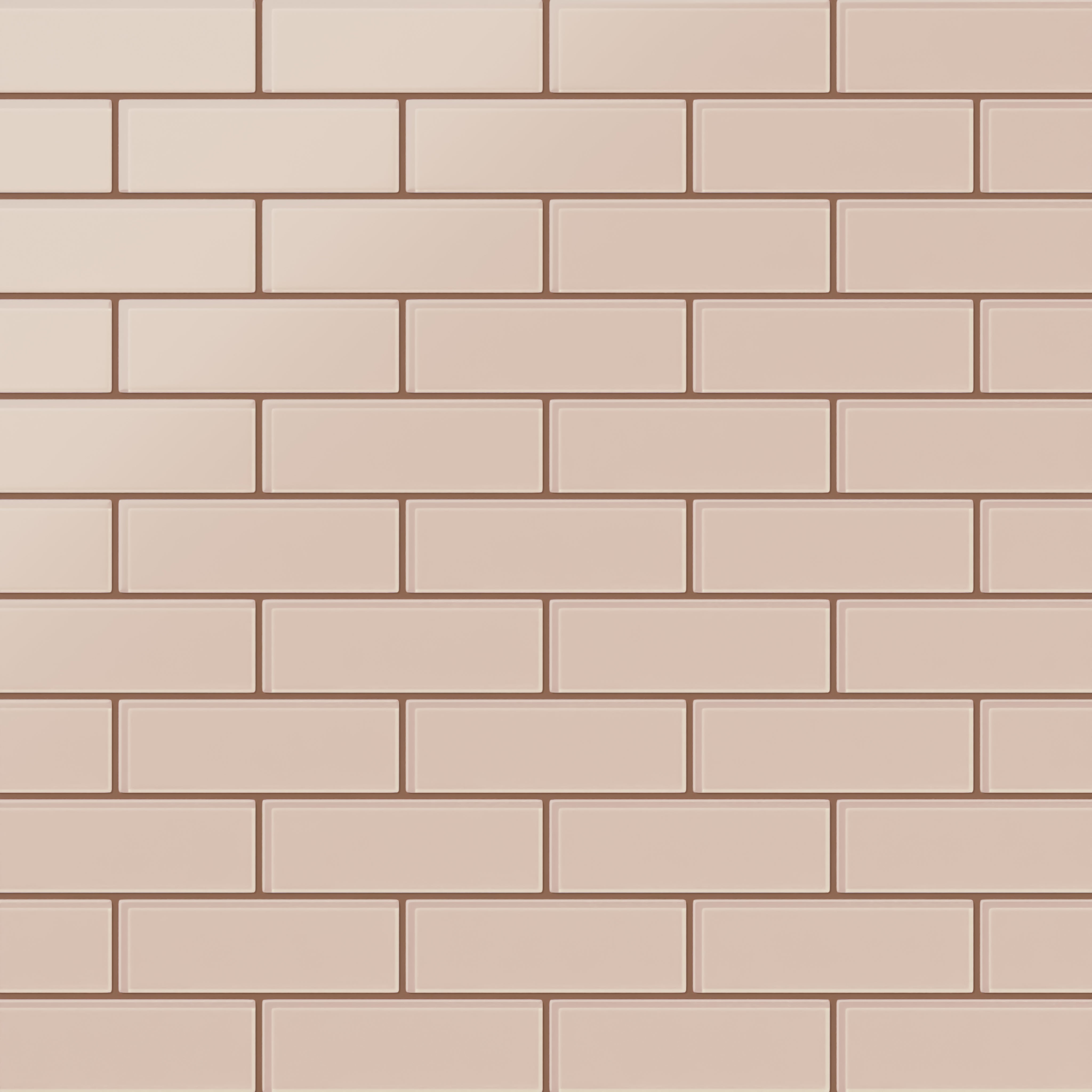 2x6 Glass Tile in Rosy Finch Matte