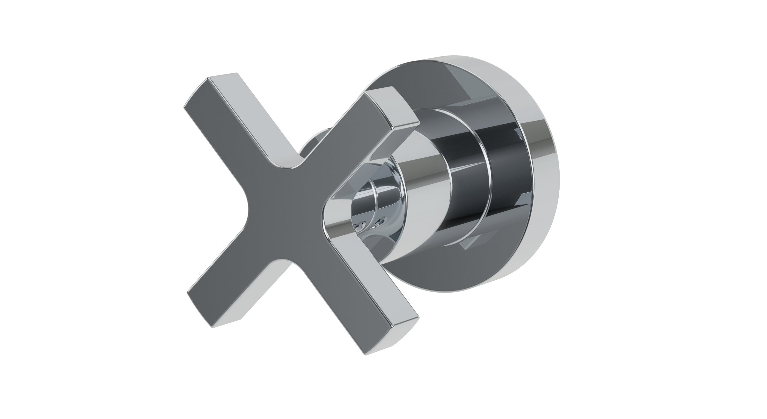 Flatiron One Handle Wall Mount Diverter/Volume Control Shower Trim with Linear Cross Handle