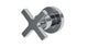 Flatiron One Handle Wall Mount Diverter/Volume Control Shower Trim with Linear Cross Handle in Polished Chrome