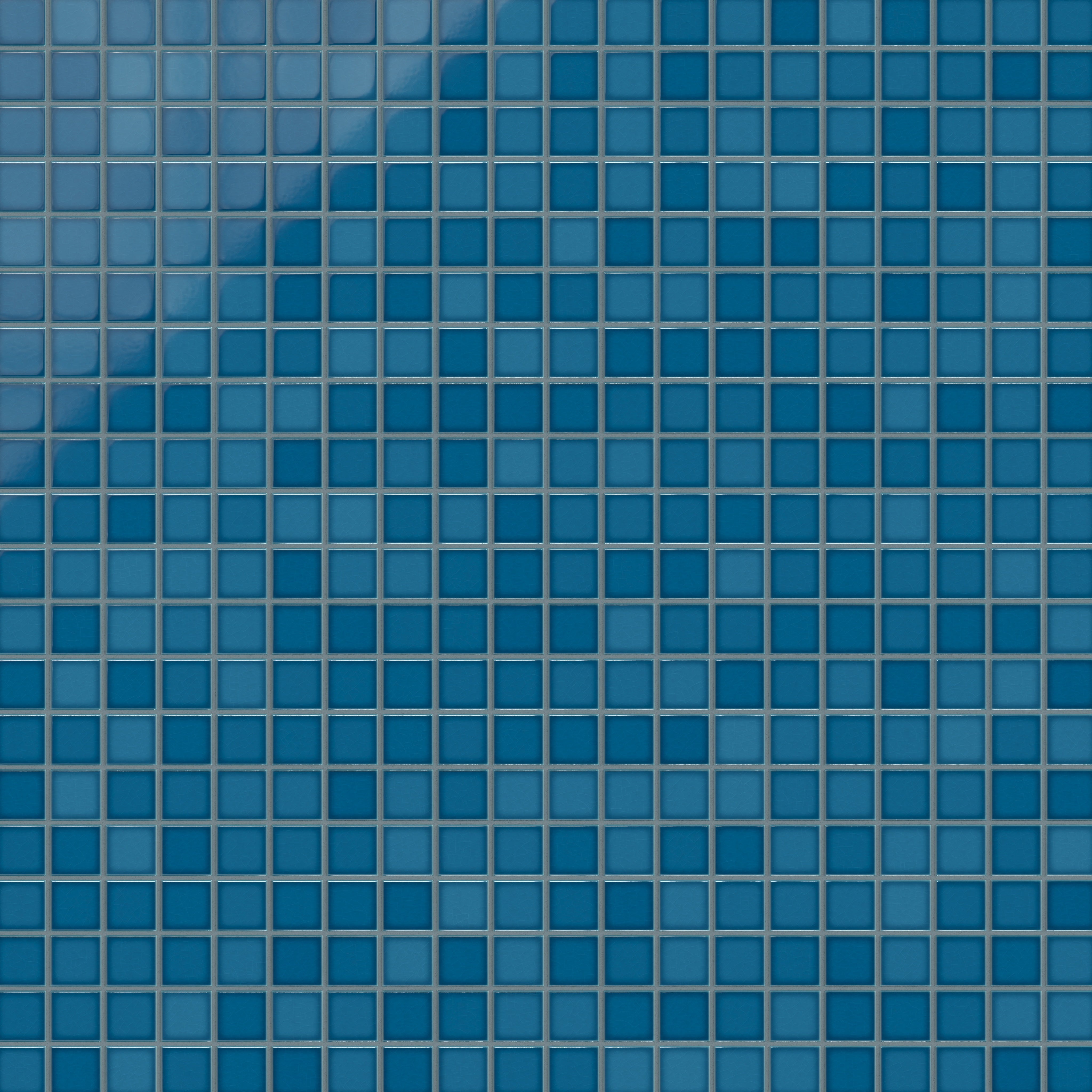 2x2 Straight Set Sheeted Original Ceramic Mosaic Tile in Adriatic Sea Gloss