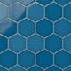 6" Hexagon Original Ceramic Tile in Adriatic Sea Gloss