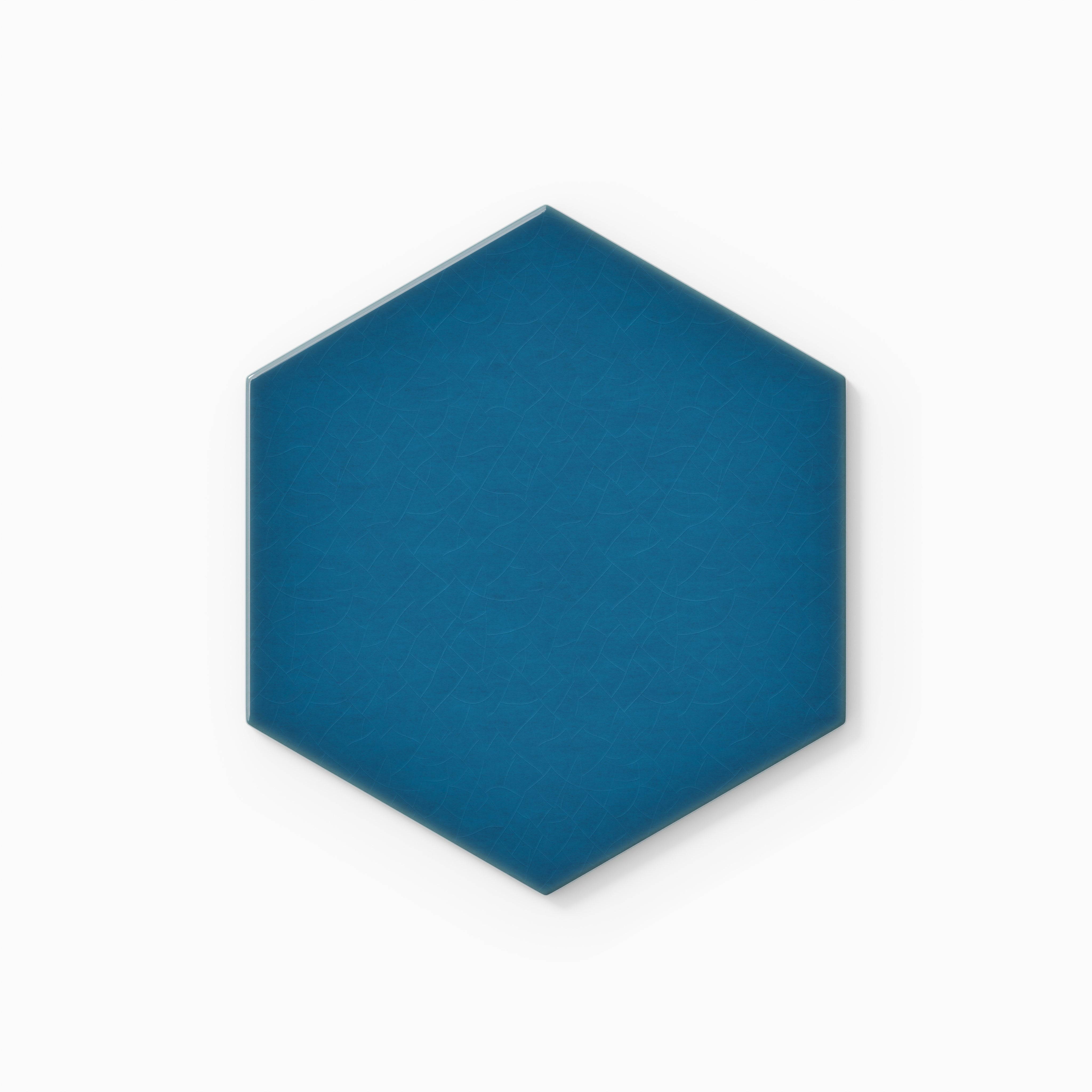 6" Hexagon Original Ceramic Tile in Adriatic Sea Gloss