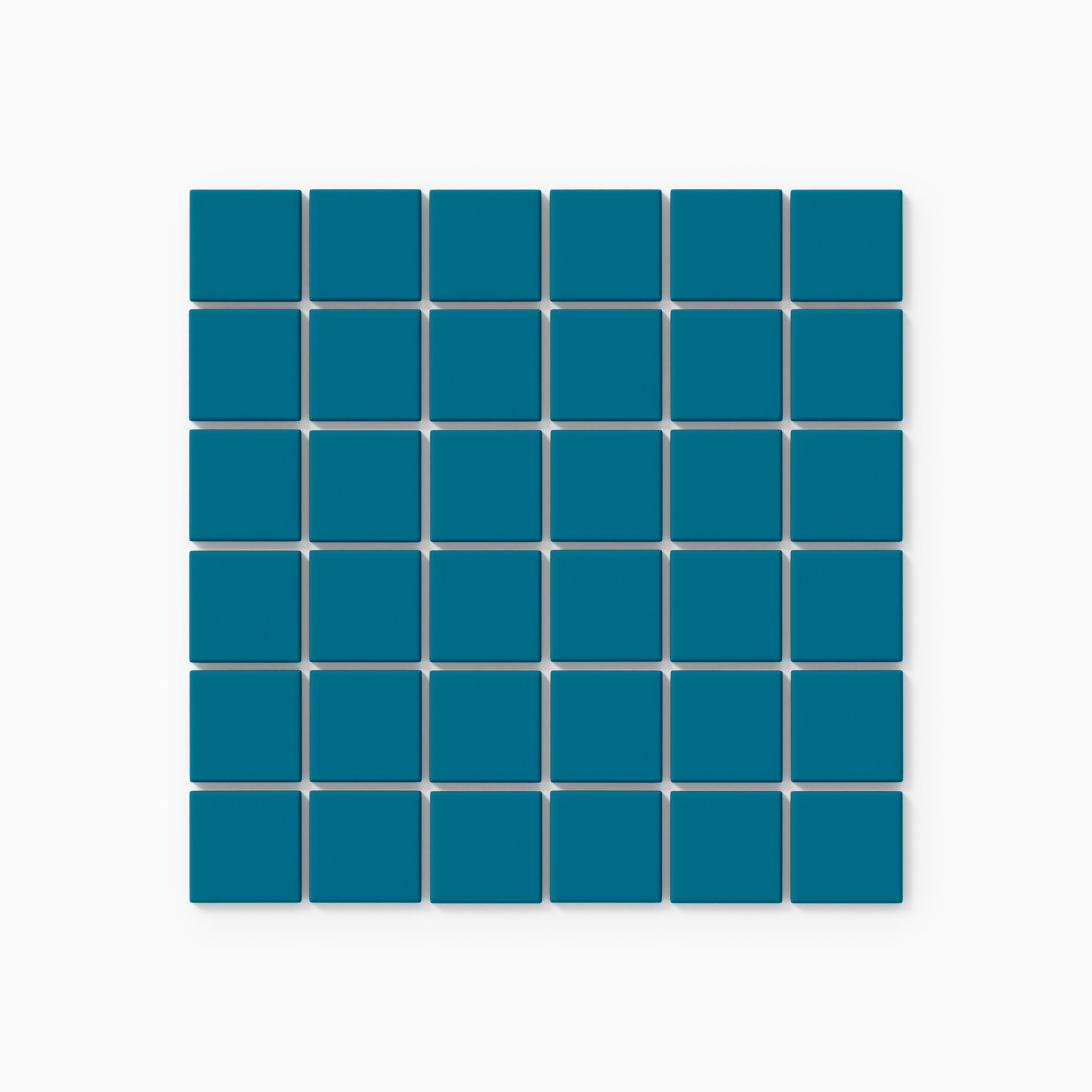 2x2 Straight Set Sheeted Original Ceramic Mosaic Tile in Adriatic Sea Matte