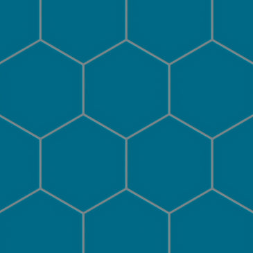 8" Hexagon Original Ceramic Tile in Adriatic Sea Matte