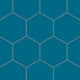 8" Hexagon Original Ceramic Tile in Adriatic Sea Matte