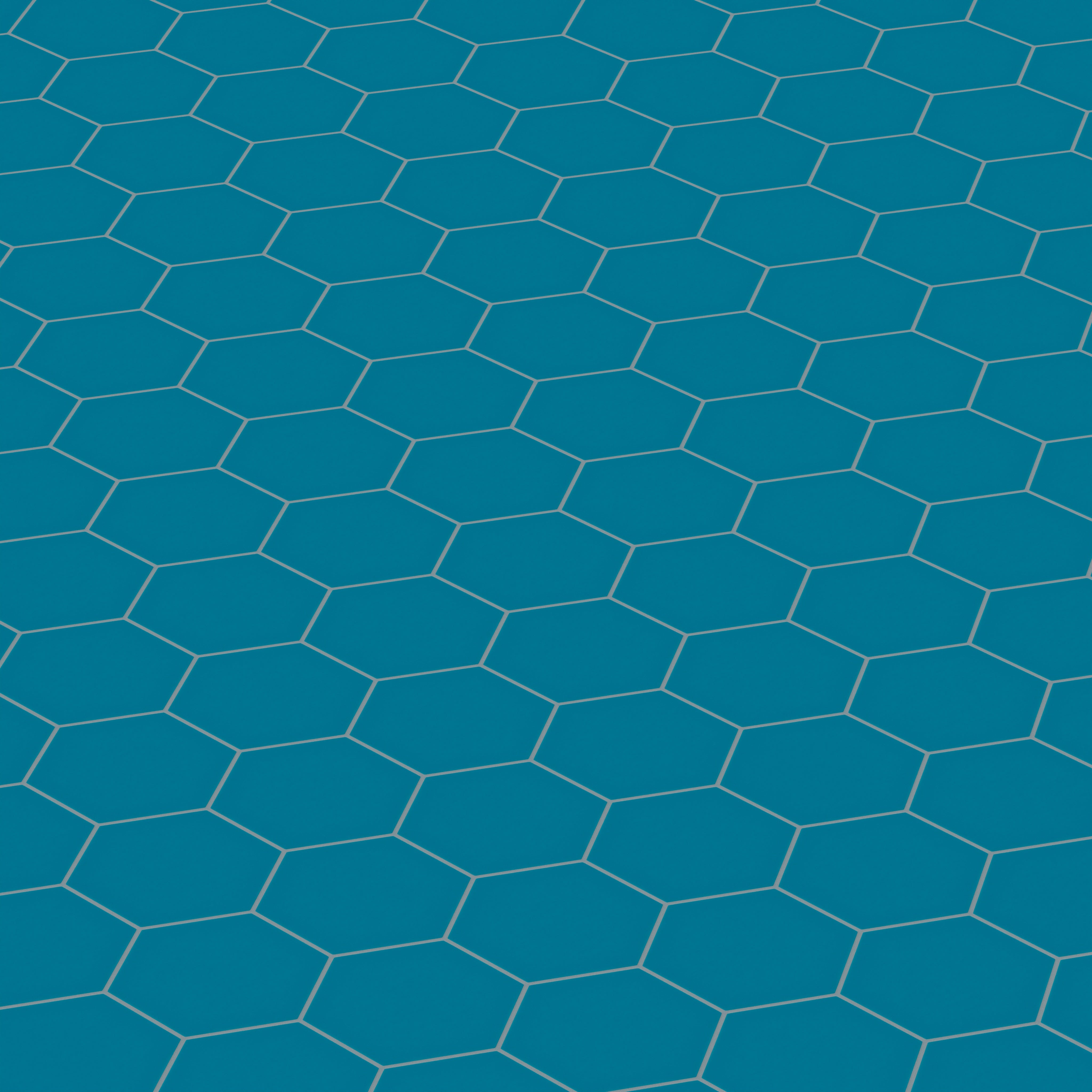 8" Hexagon Original Ceramic Tile in Adriatic Sea Matte