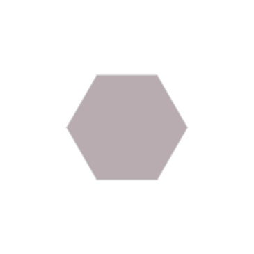 6" Hexagon Original Ceramic Tile in Dust Storm Matte