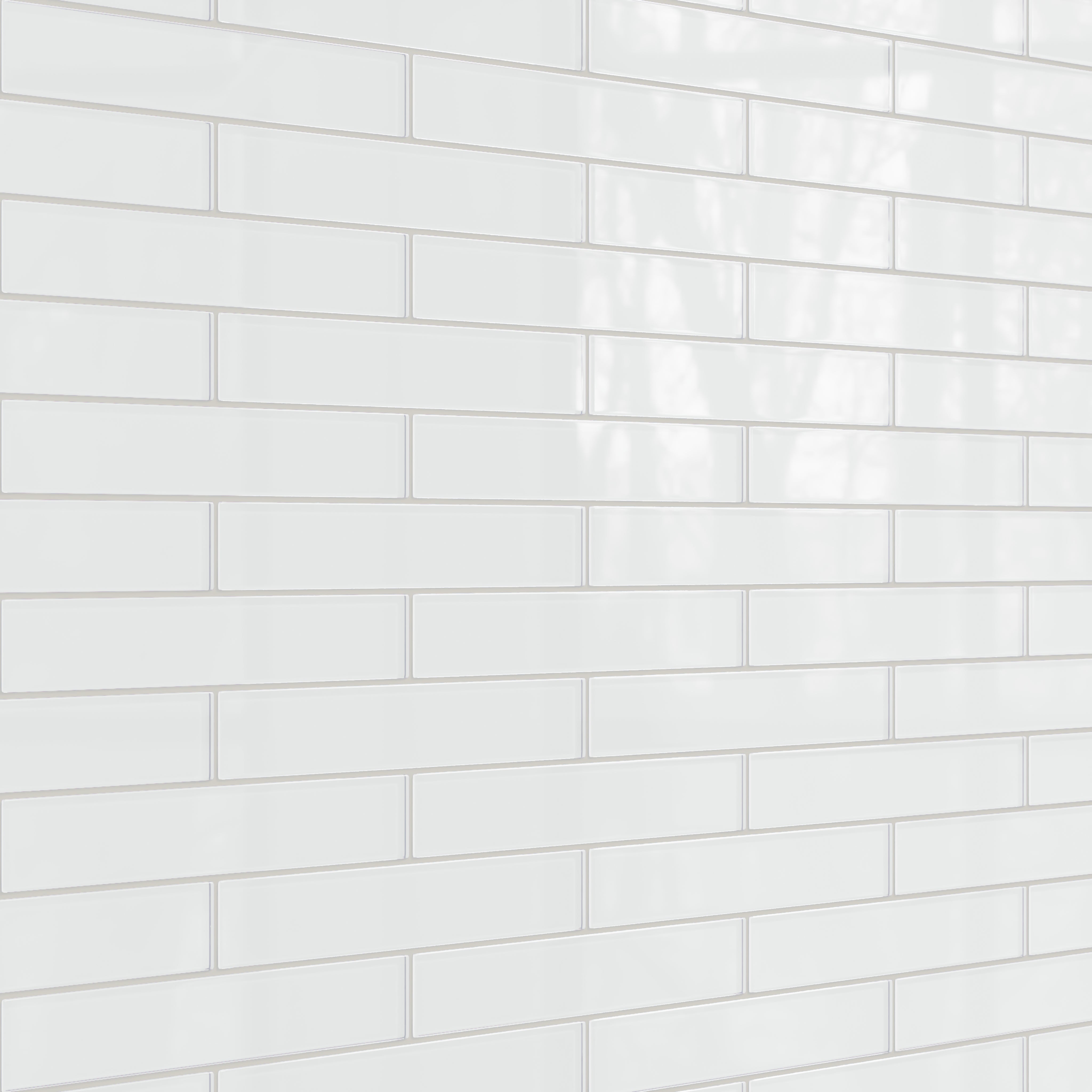 2x12 Glass Tile in Egret Gloss