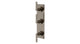 Flatiron Three Handle Wall Mount Shower Trim with Linear Lever Handles in Antique Nickel