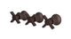 Emerson Three Handle Wall Mount Bath Trim with Diverter/Volume Control and Defined Cross Handles in Architectural Copper