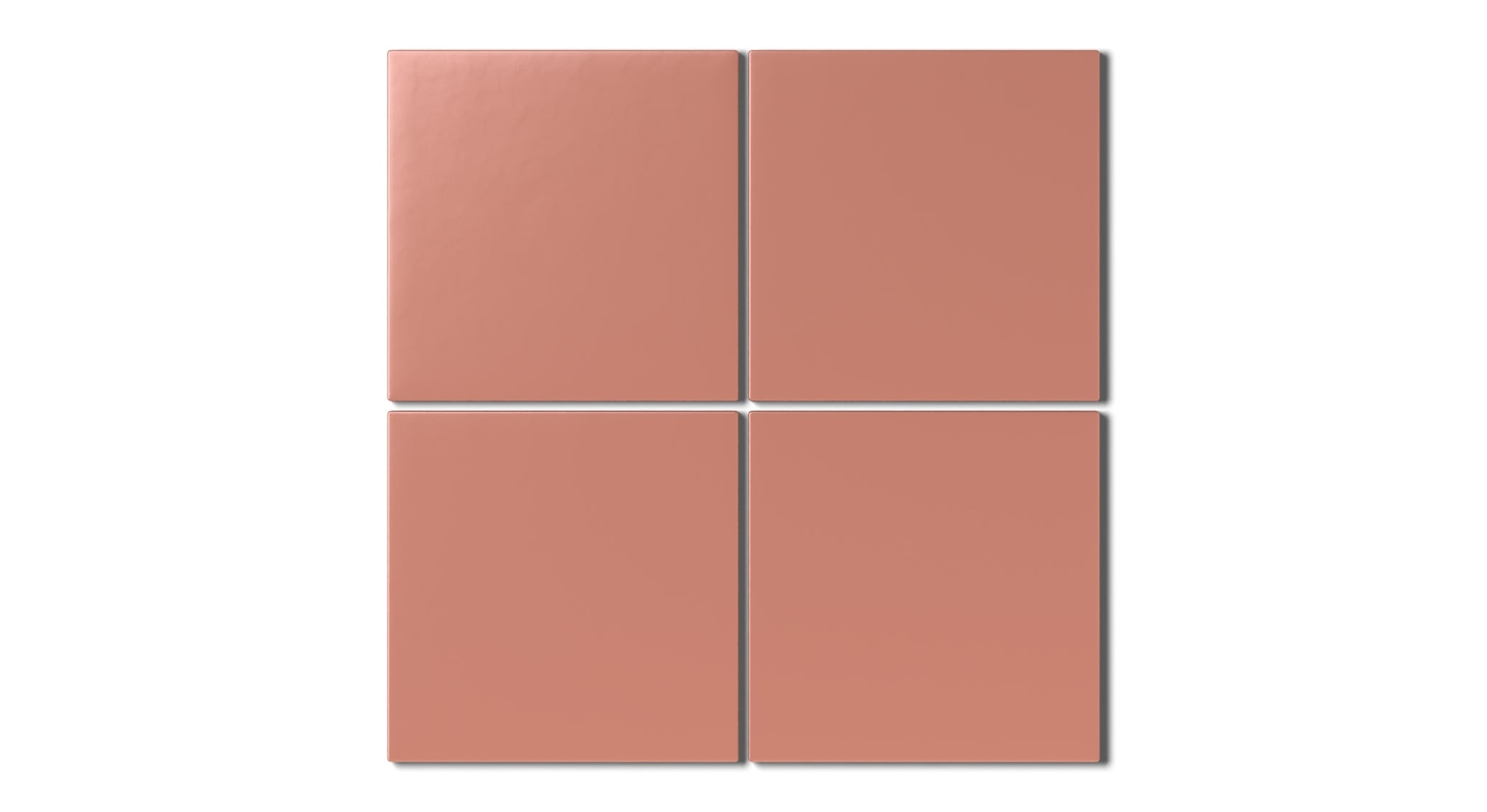 6x6 Natural Press Ceramic Tile in Madder Red Matte