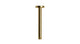 Contour & Foundry 8" Straight Shower Arm with Flange in Uncoated Polished Brass