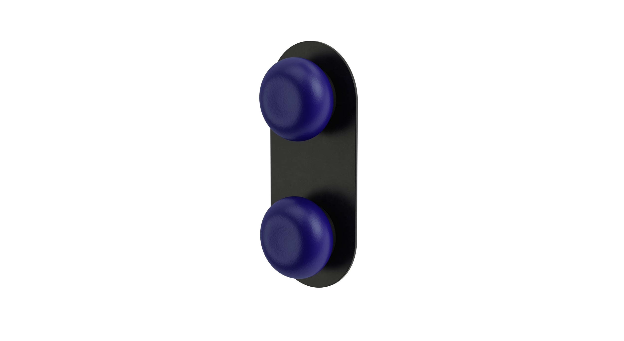 Foundry Two Handle Wall Mount Shower Trim with Pebble Ceramic Knob Handles in Oil Rubbed Bronze