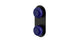 Foundry Two Handle Wall Mount Shower Trim with Pebble Ceramic Knob Handles in Oil Rubbed Bronze