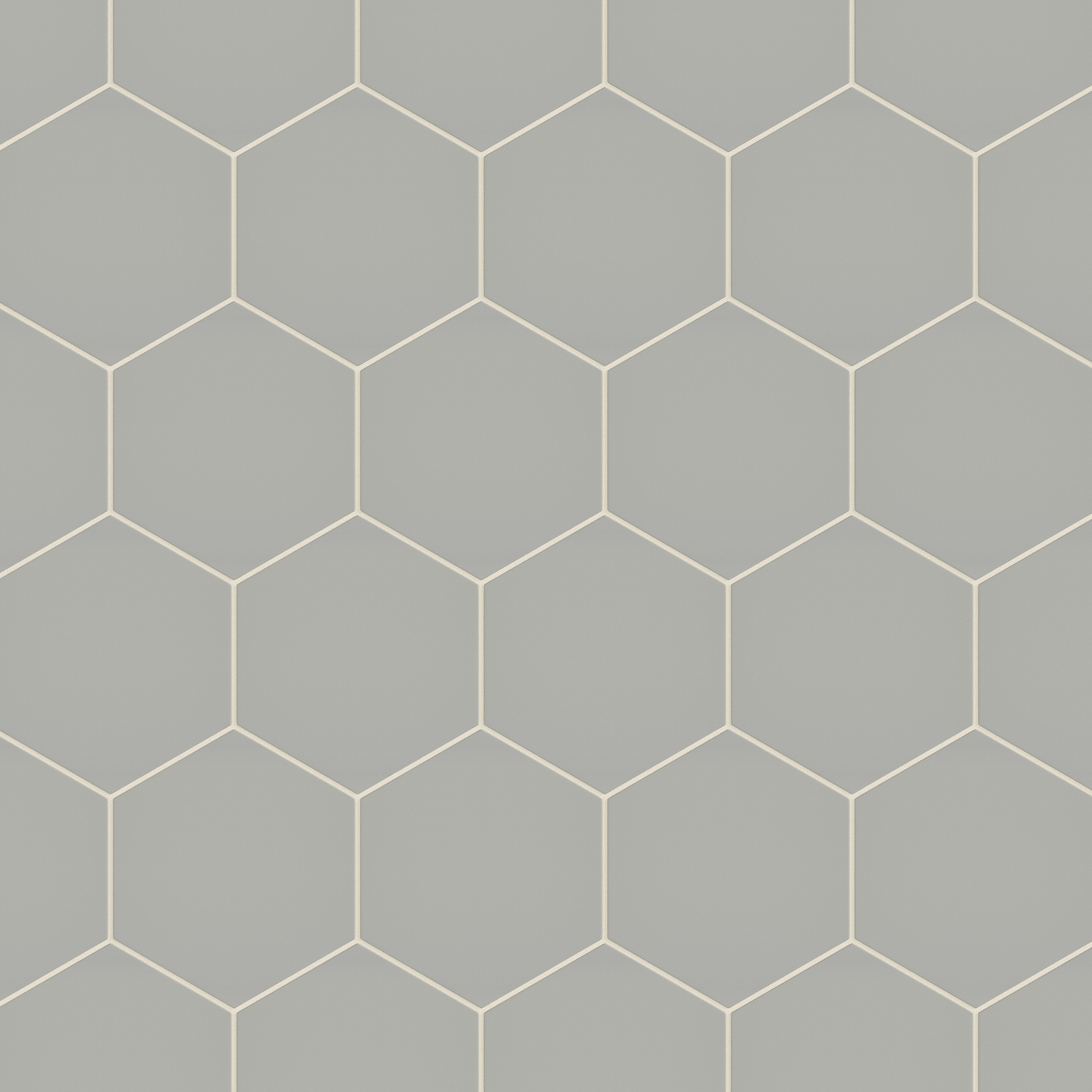8" Hexagon Natural Press Ceramic Tile in Puget Sound Matte