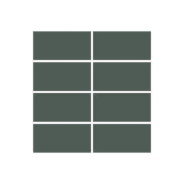 2x4 Straight Set Sheeted Original Ceramic Mosaic Tile in Tempest Matte
