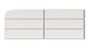 2x8 Natural Press Ceramic Tile in Flake White Gloss
