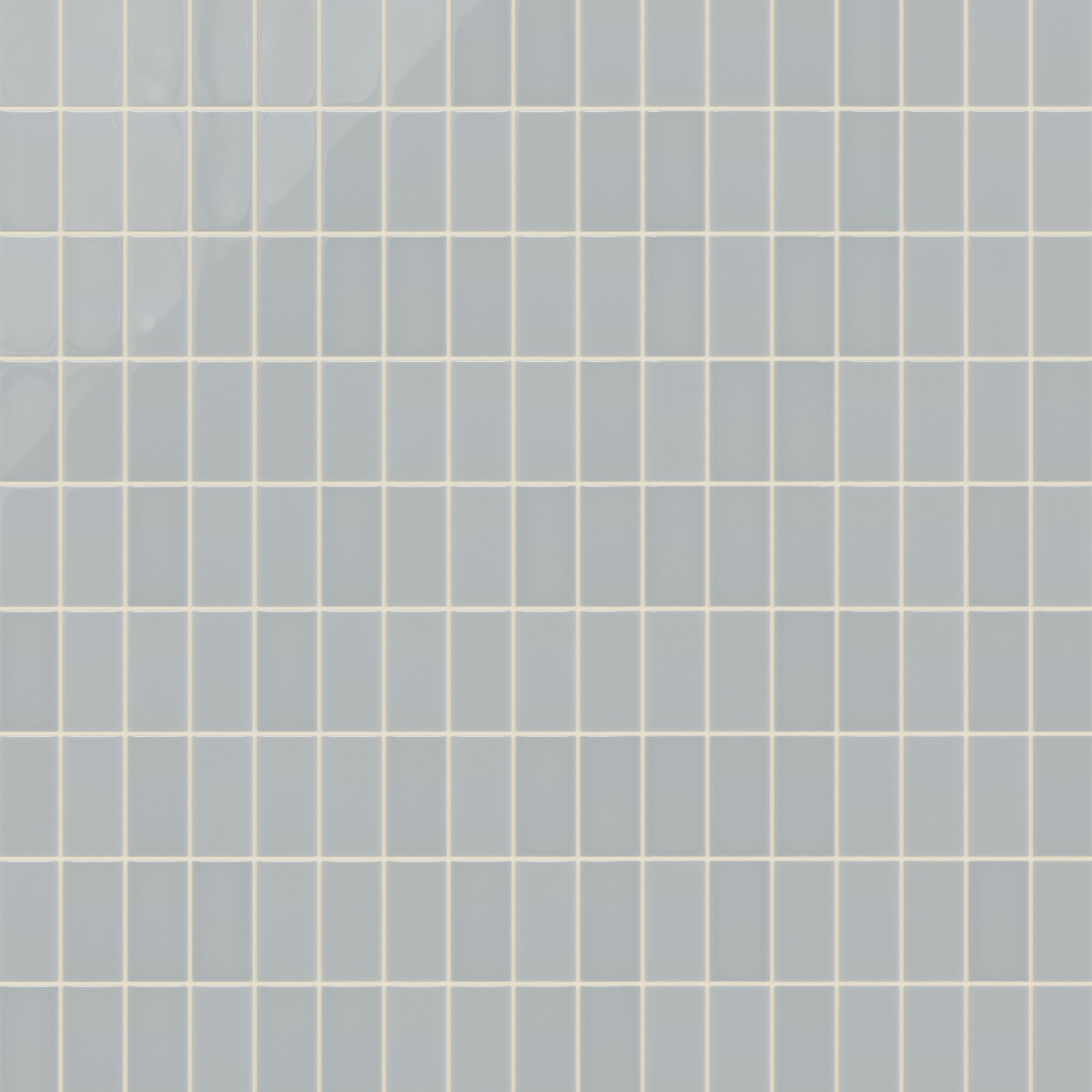 2x4 Straight Set Sheeted Natural Press Ceramic Mosaic Tile in Alberta Blue Gloss