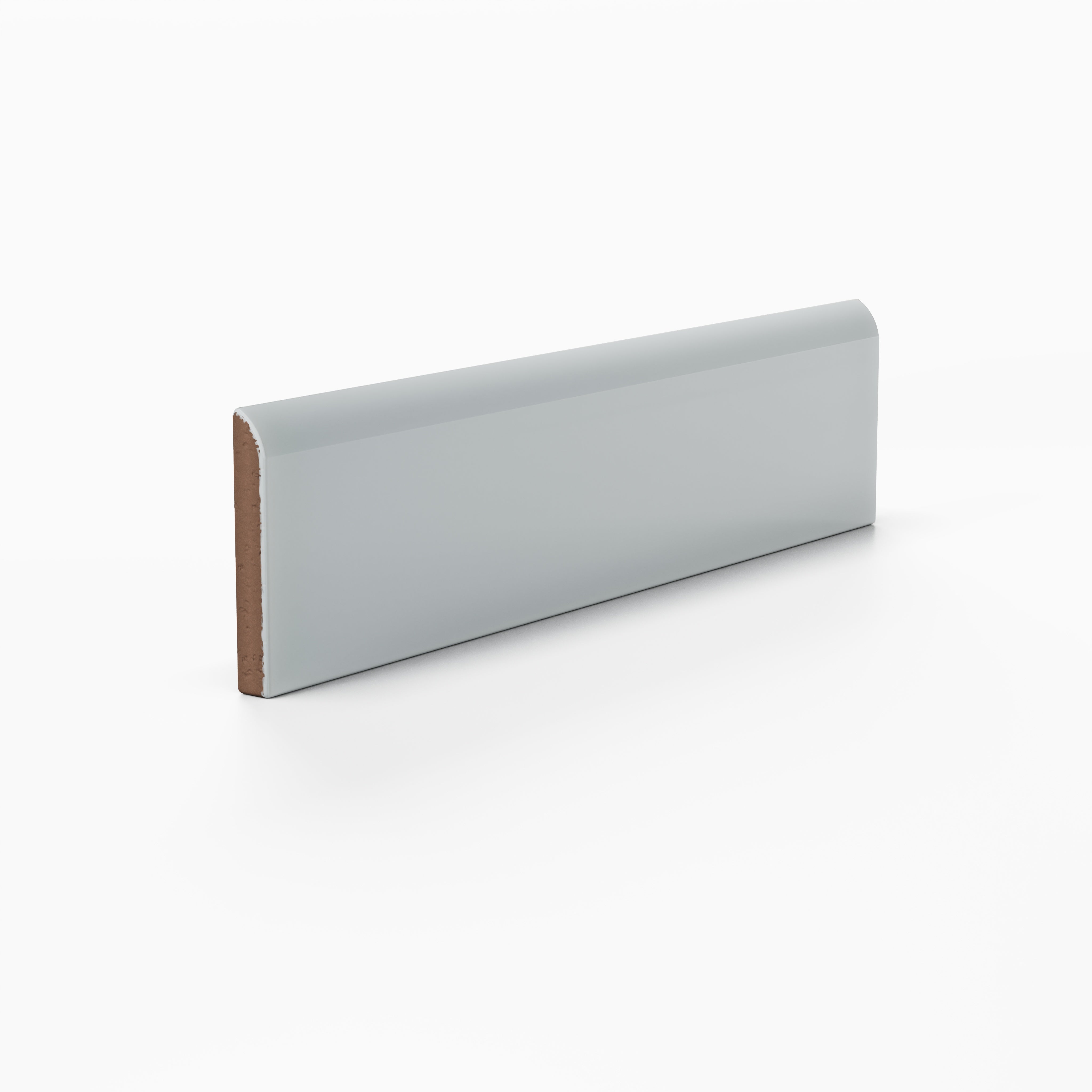 Quick Ship 2x8 Long Edge Bullnose Natural Press Trim in Alberta Blue Gloss