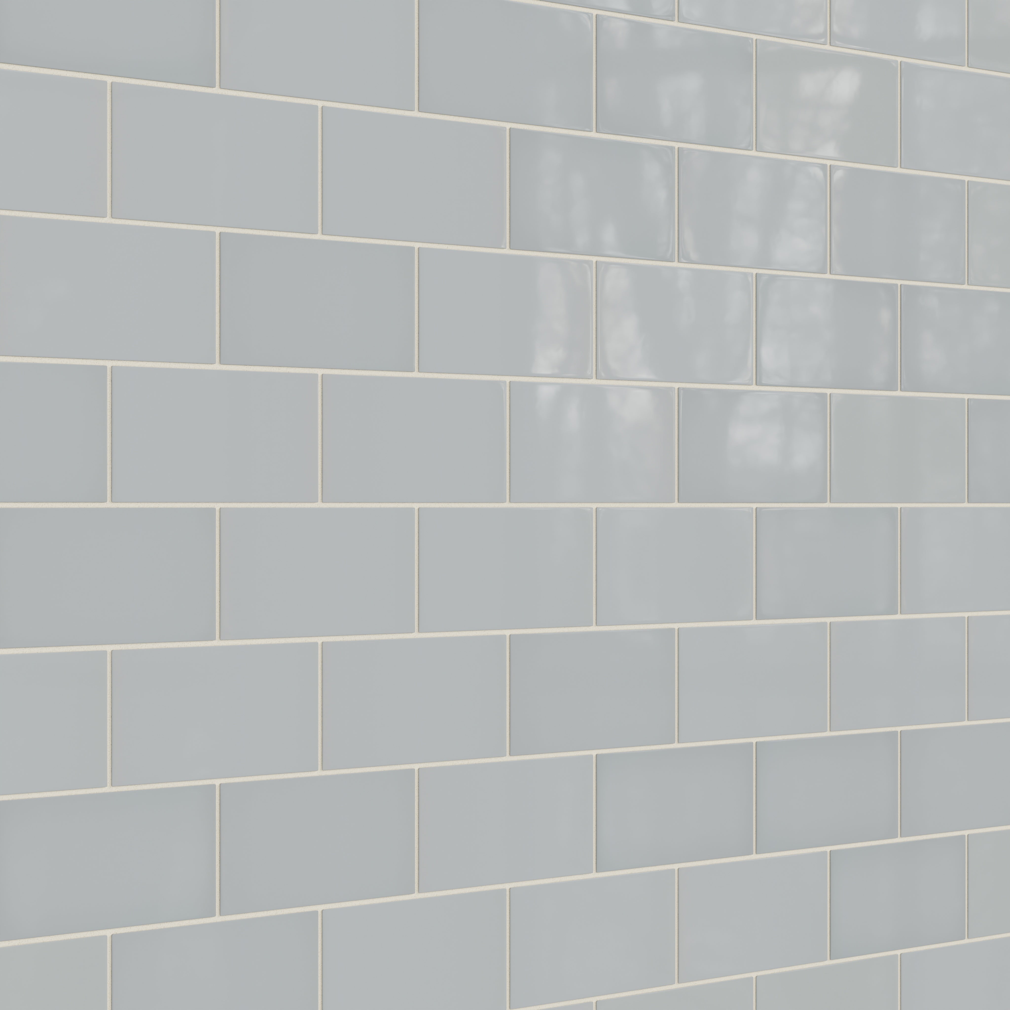 4x8 Natural Press Ceramic Tile in Alberta Blue Gloss