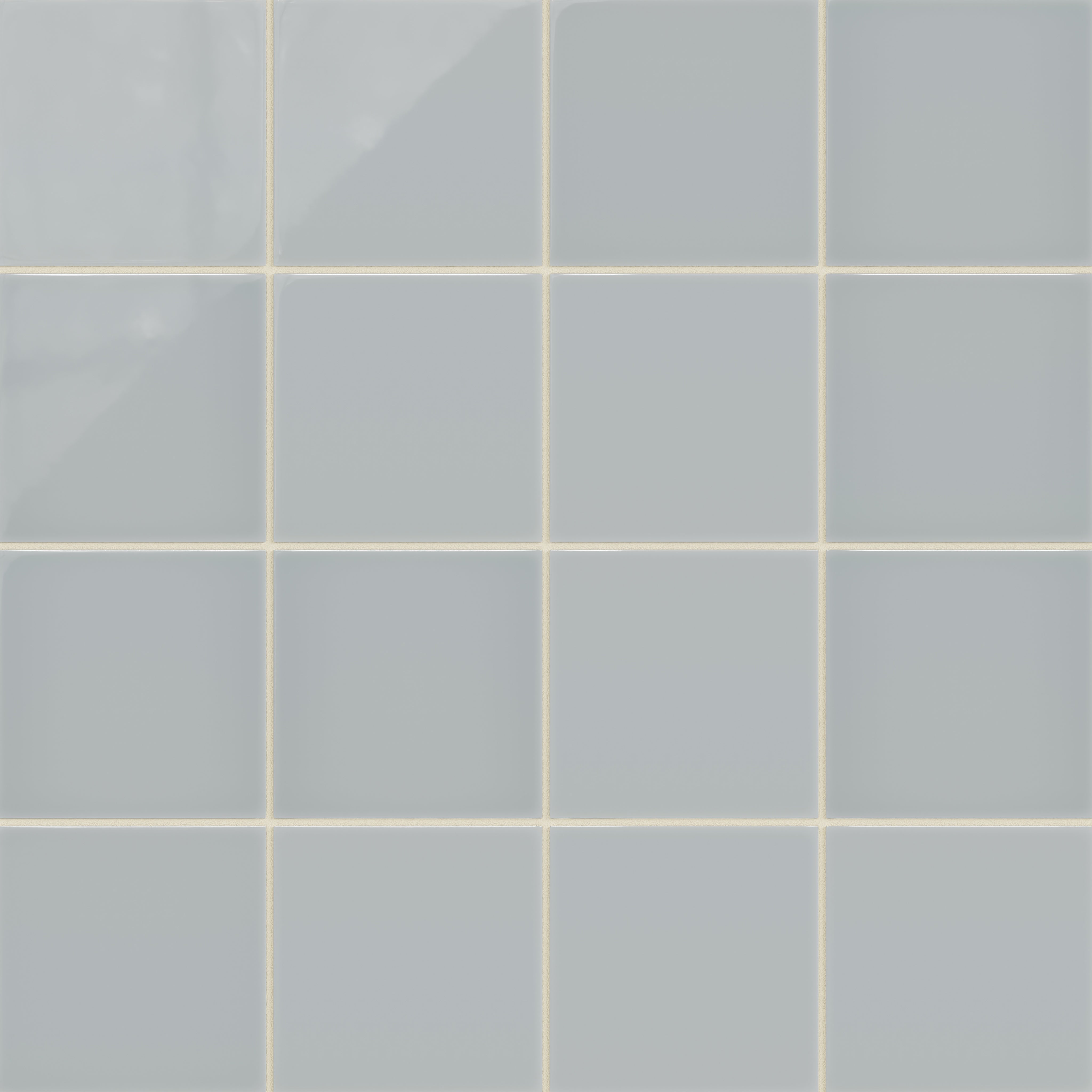 6x6 Natural Press Ceramic Tile in Alberta Blue Gloss