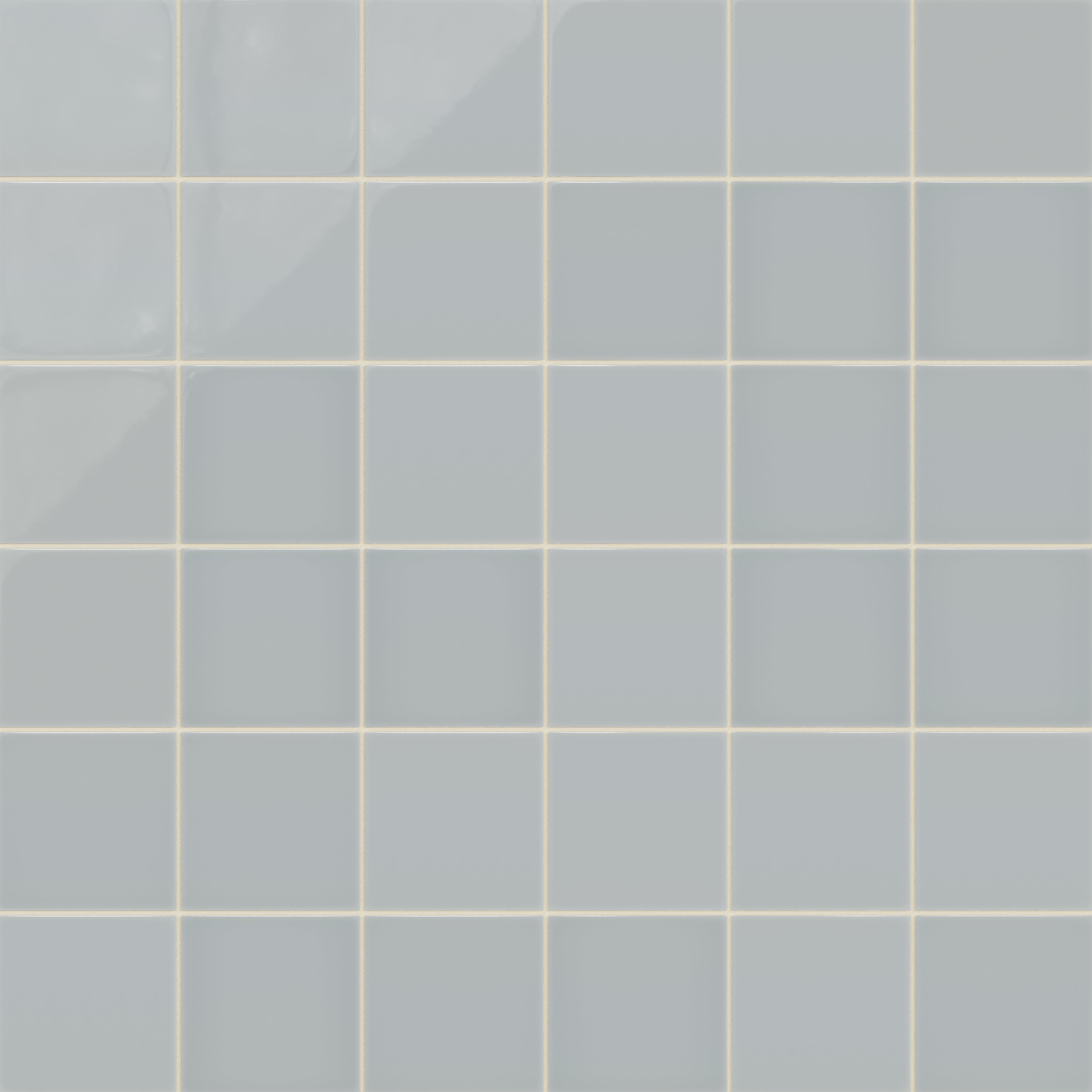 6x6 Natural Press Ceramic Tile in Alberta Blue Gloss