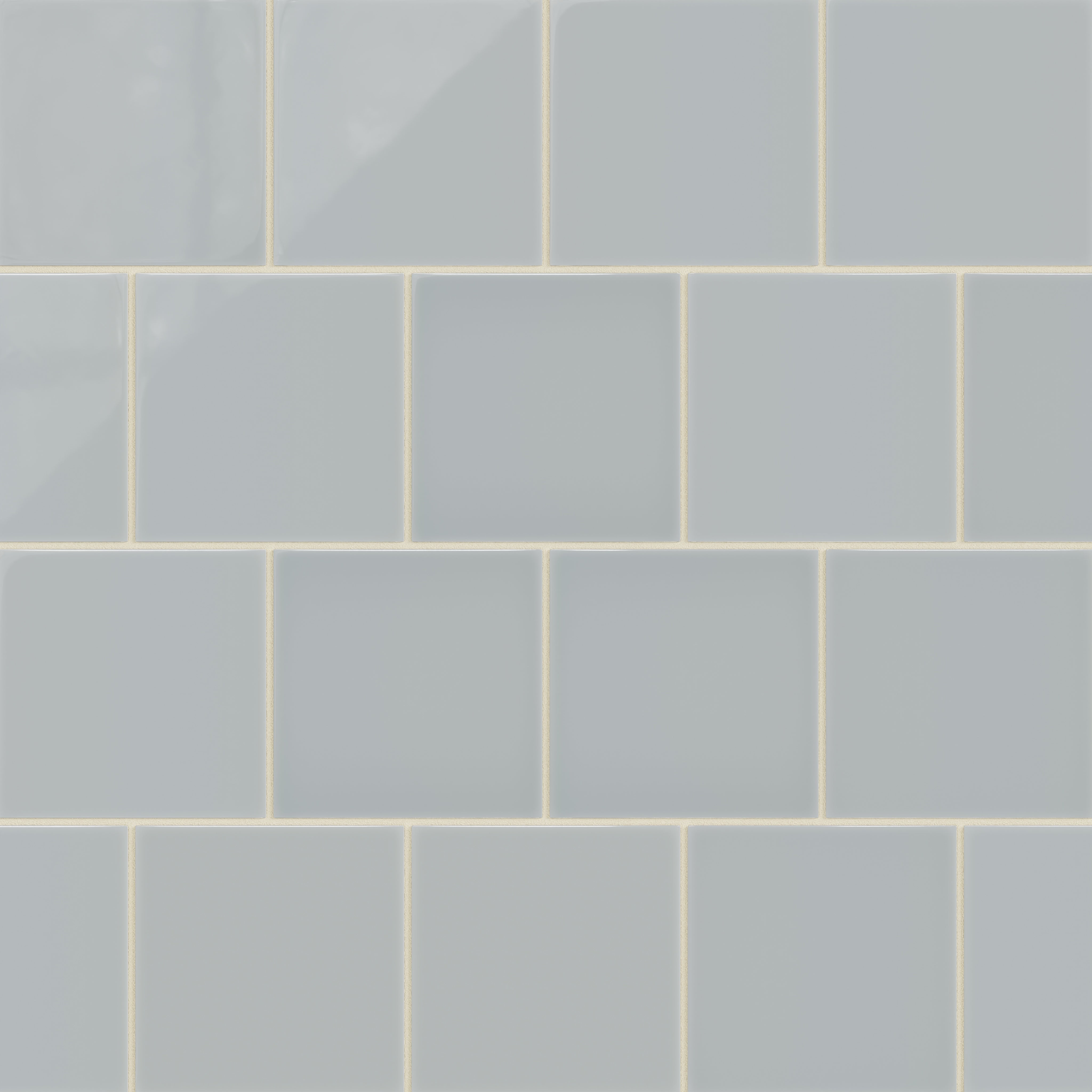 6x6 Natural Press Ceramic Tile in Alberta Blue Gloss