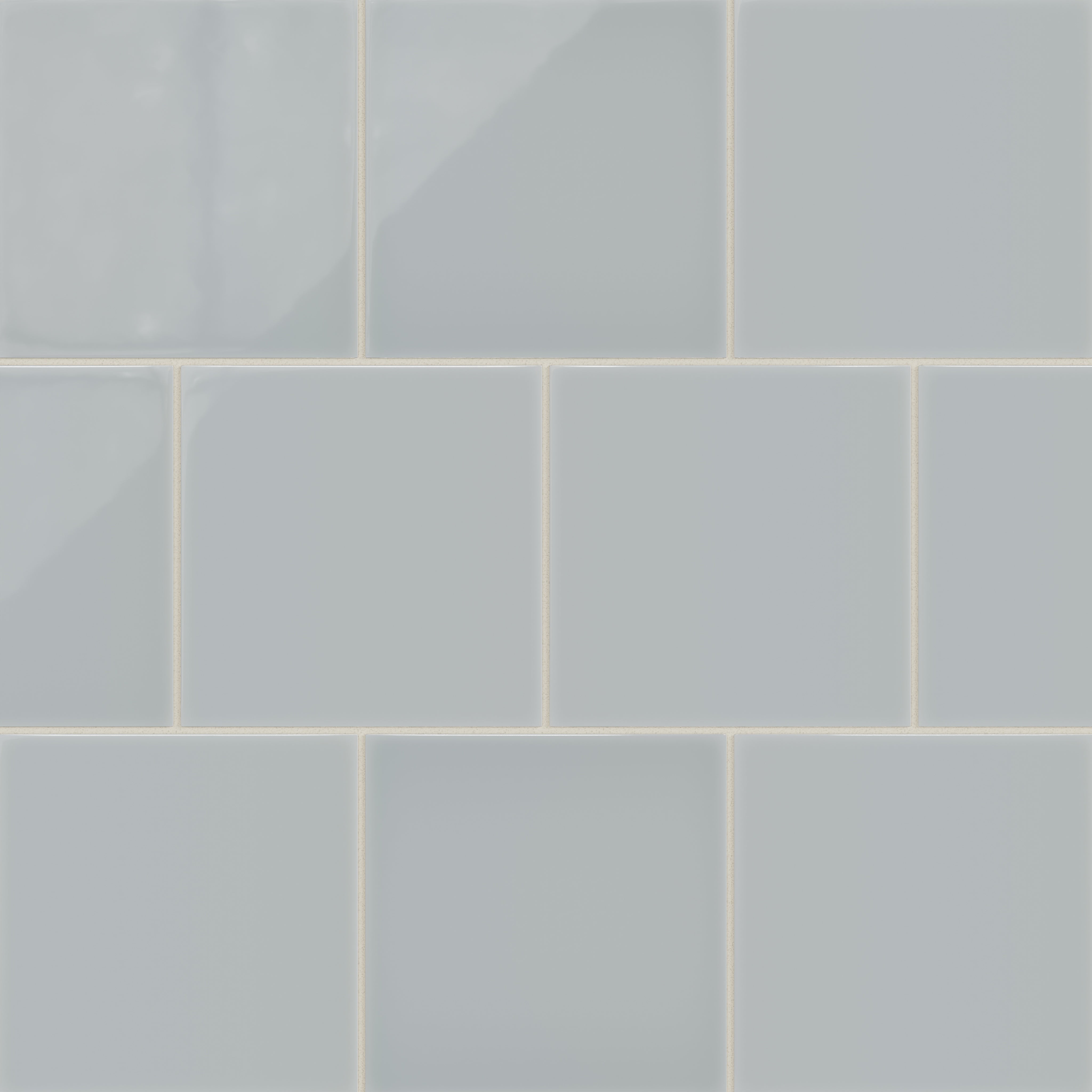 8x8 Natural Press Ceramic Tile in Alberta Blue Gloss