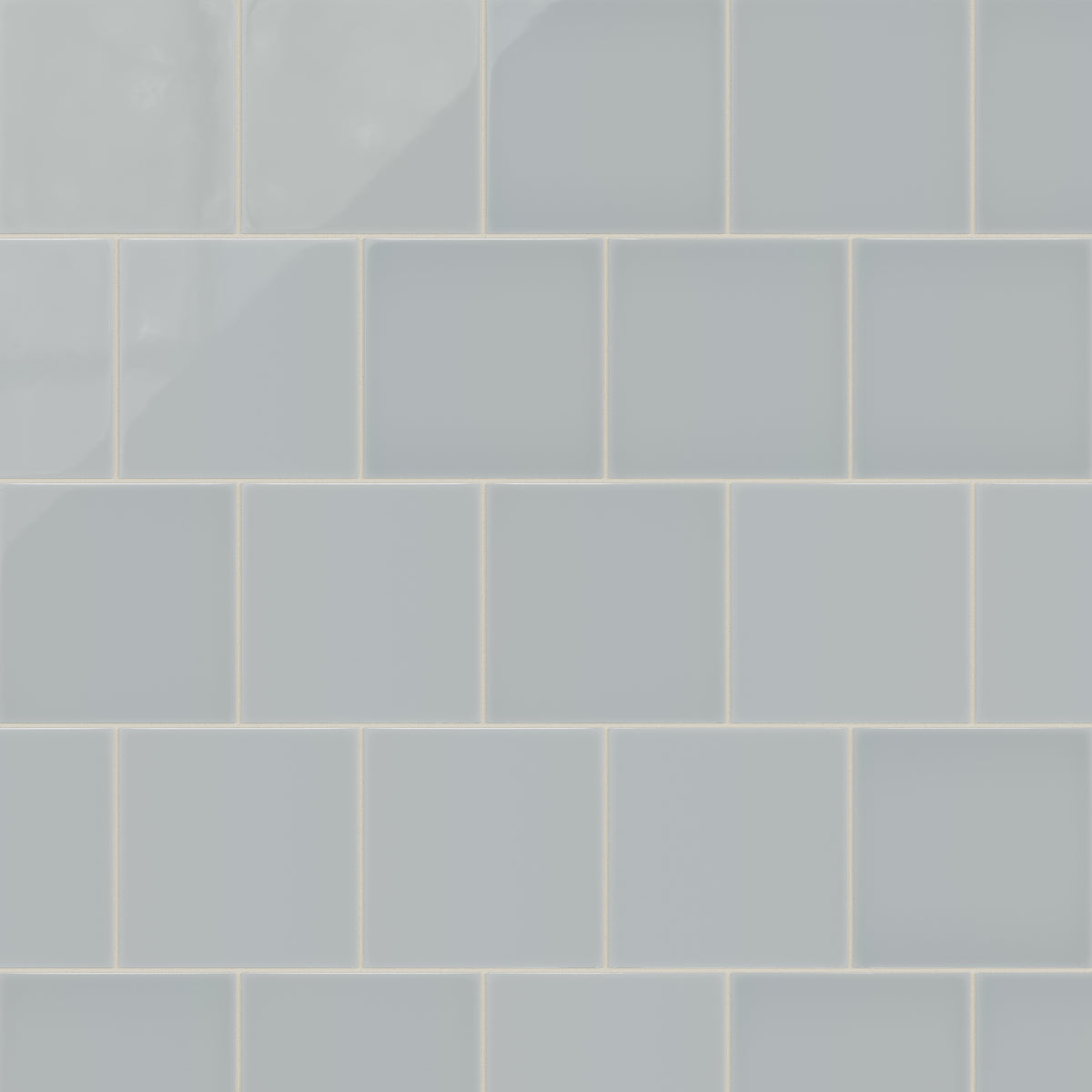 8x8 Natural Press Ceramic Tile in Alberta Blue Gloss