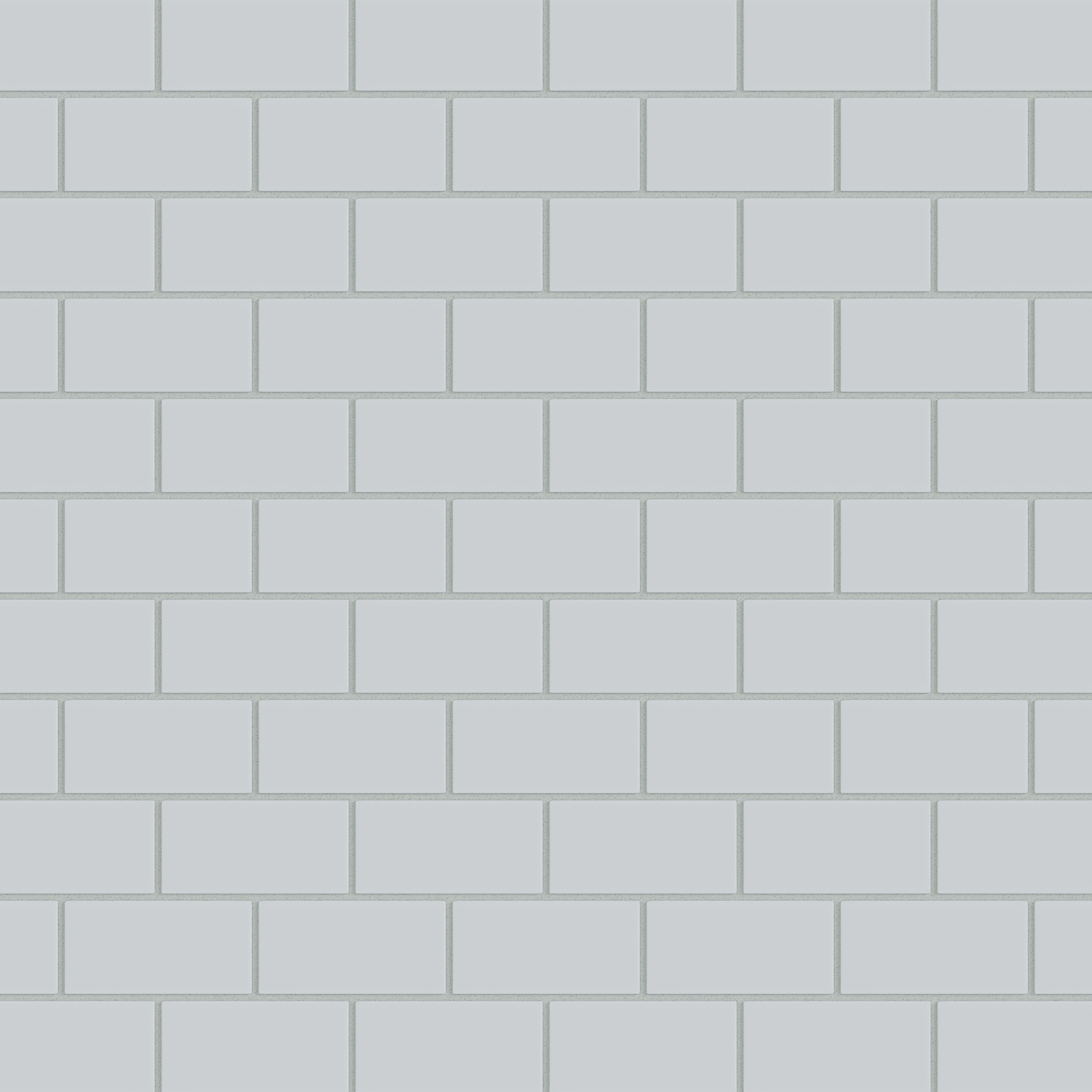 2x4 Half Offset Sheeted Natural Press Ceramic Mosaic Tile in Alberta Blue Matte
