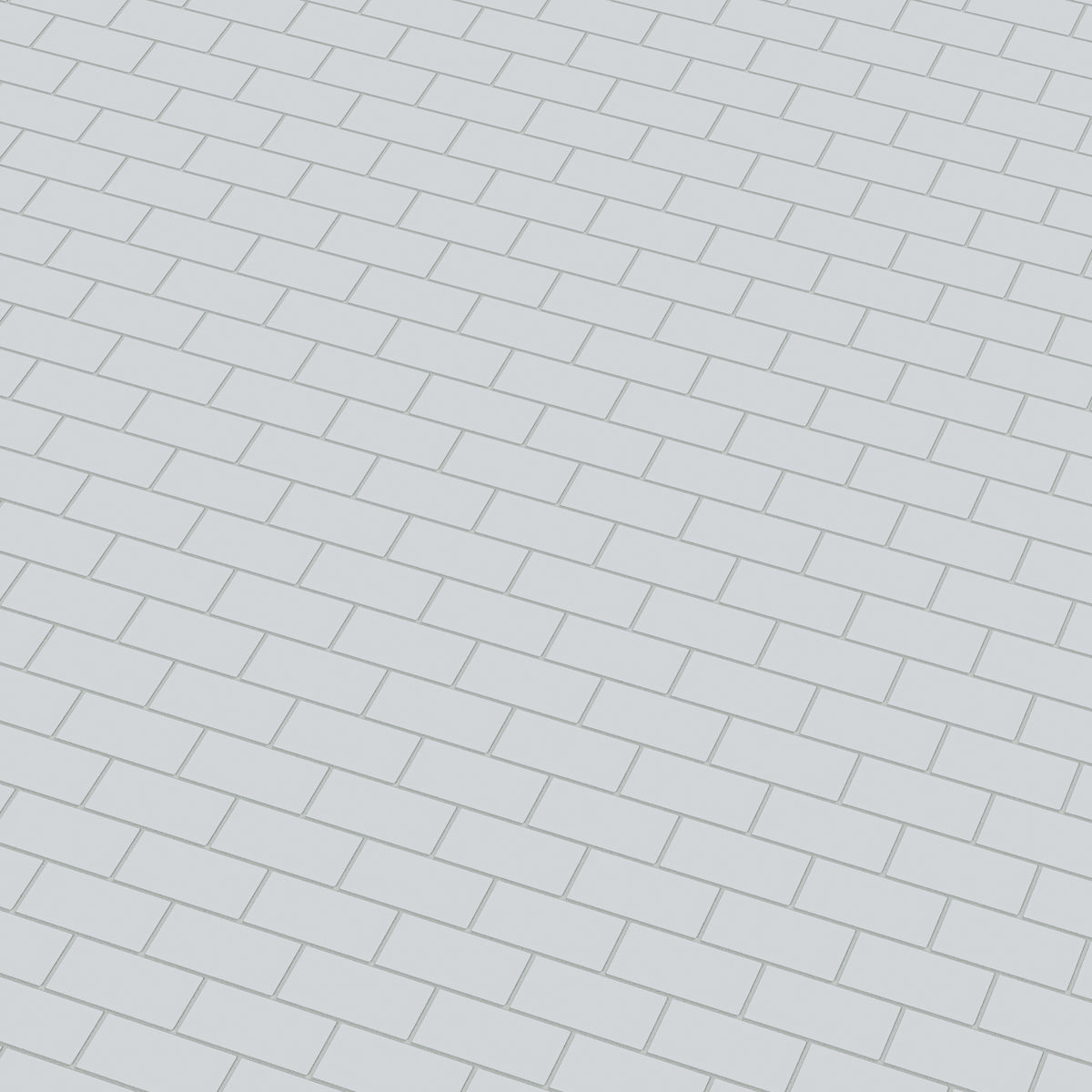 2x4 Half Offset Sheeted Natural Press Ceramic Mosaic Tile in Alberta Blue Matte