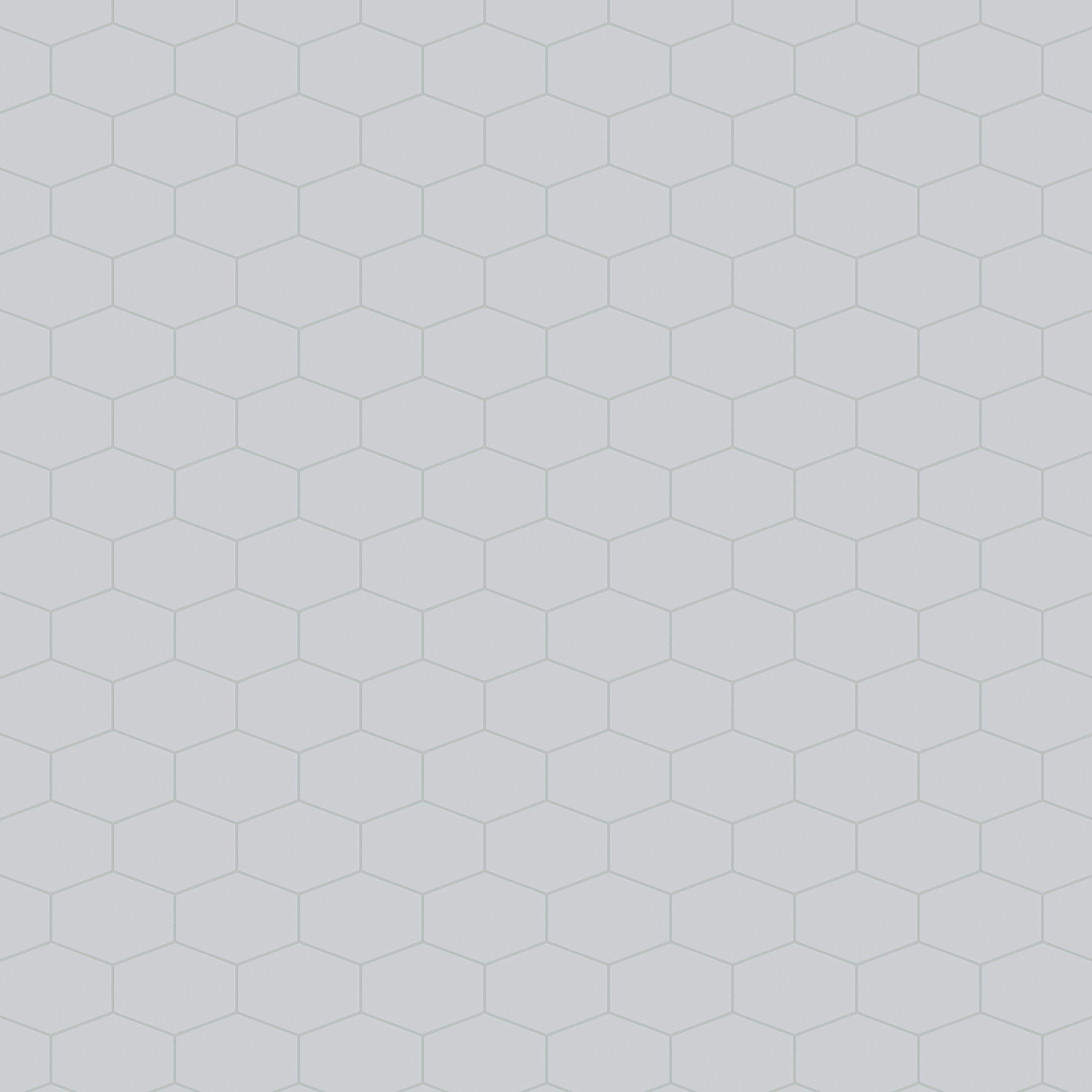Elongated Hexagon Natural Press Ceramic Tile in Alberta Blue Matte