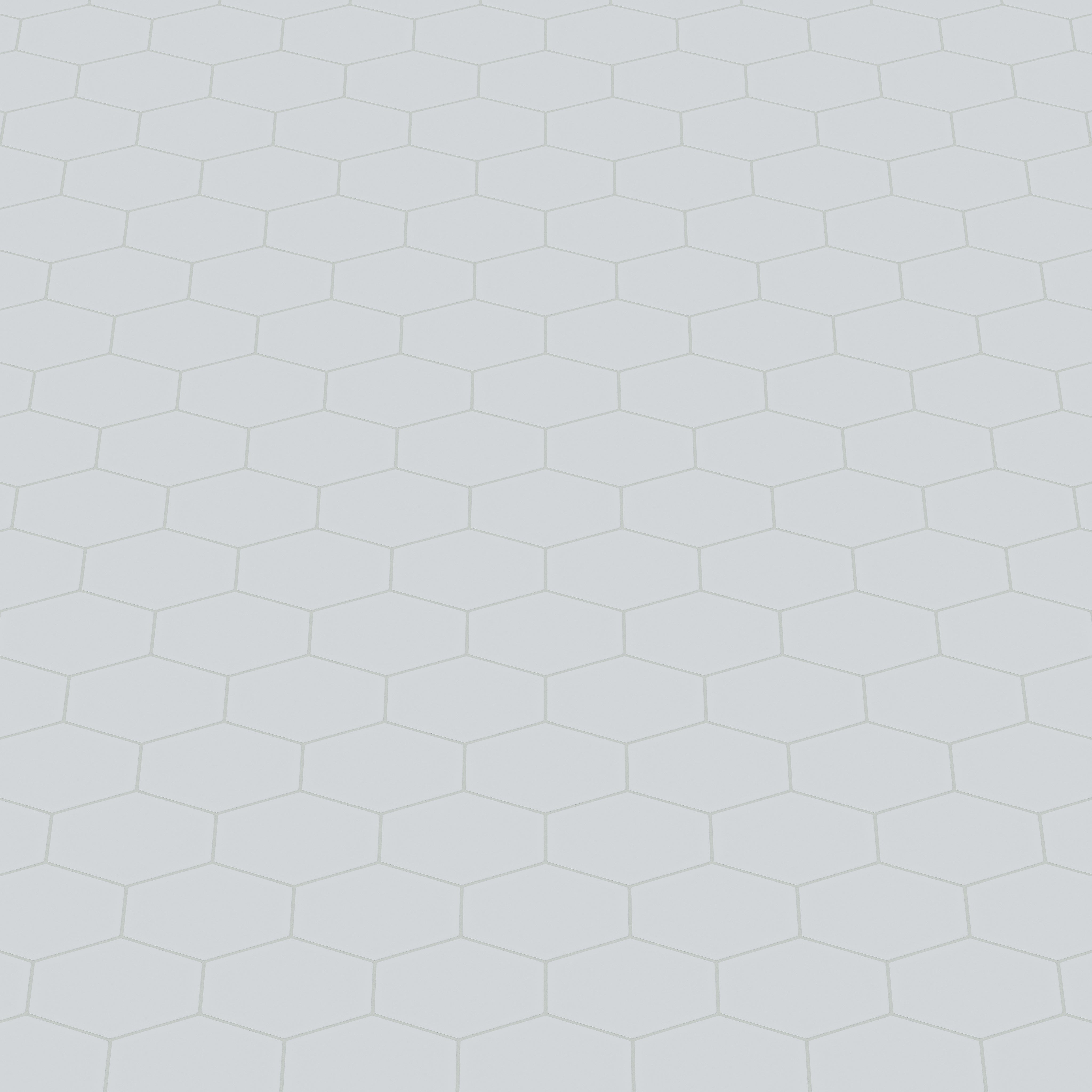 Elongated Hexagon Natural Press Ceramic Tile in Alberta Blue Matte