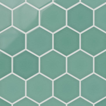 6" Hexagon Original Ceramic Tile in Amalfi Coast Gloss