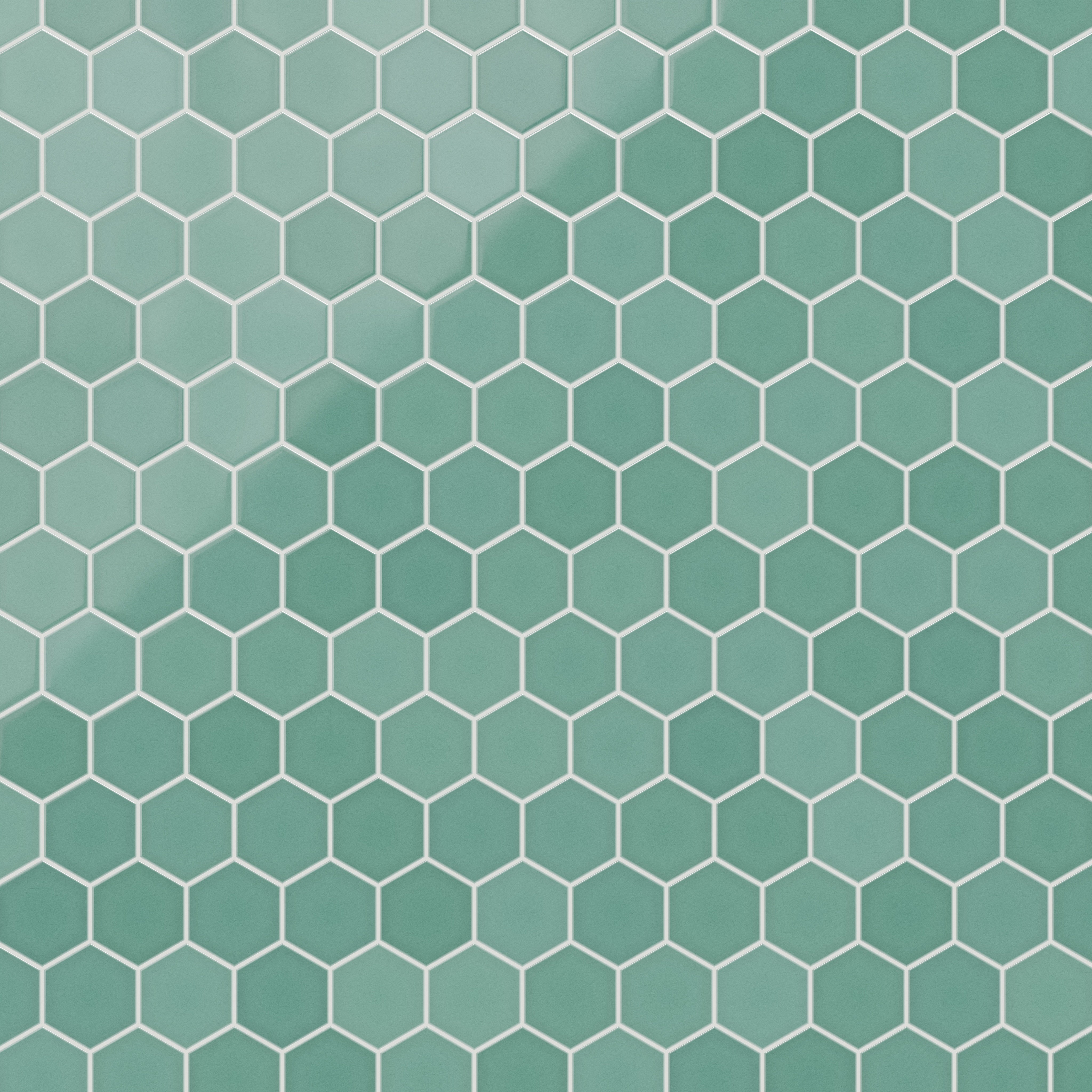 6" Hexagon Original Ceramic Tile in Amalfi Coast Gloss