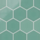 8" Hexagon Original Ceramic Tile in Amalfi Coast Gloss