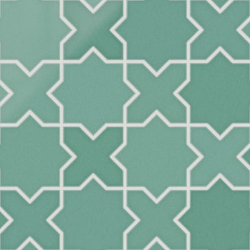 Star & Cross Original Ceramic Tile in Amalfi Coast Gloss