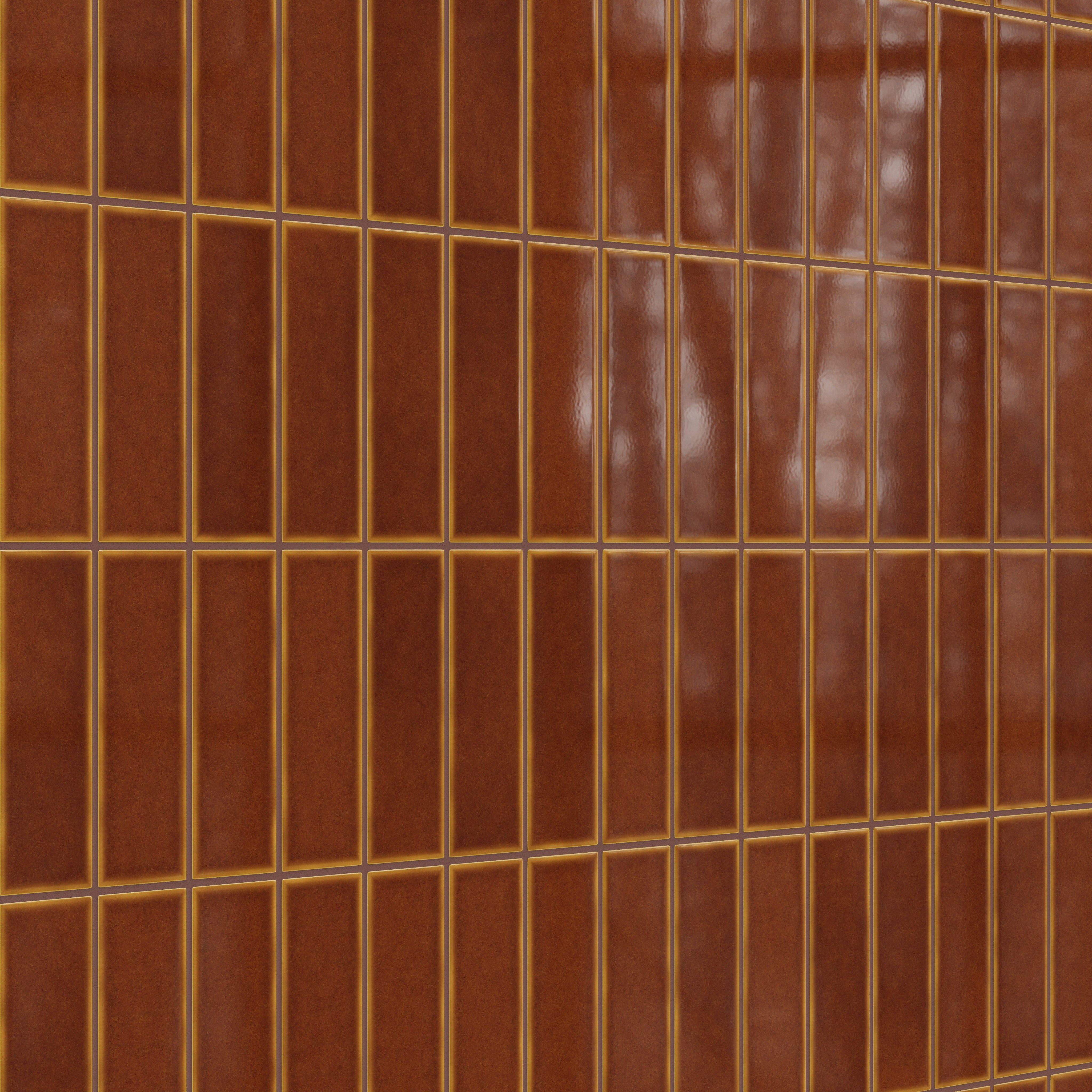 3x9 Original Ceramic Tile in Amber