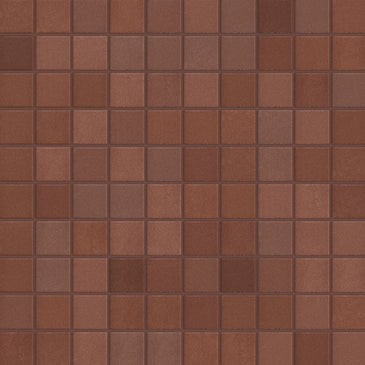 2x2 Straight Set Sheeted Original Ceramic Mosaic Tile in Antique